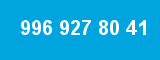 996 927 80 41 996 927 80 41